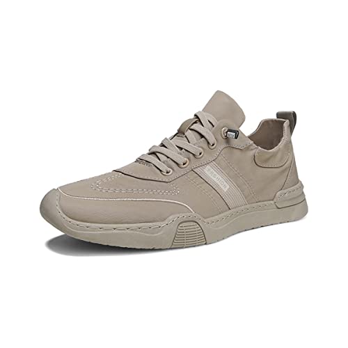 DEBAIJIA Herren Sneaker Weiße Laufschuhe Männer Turnschuhe rutschfeste Sportschuhe Freizeitschuhe Klassisch Straßenlaufschuhe Walkingschuhe EU 42 Khaki von DEBAIJIA