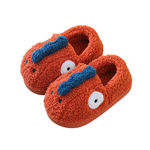 DEBAIJIA Jungen Unisex Kinder Shoes Plattform, Orange Dinosaurier, 18 von DEBAIJIA