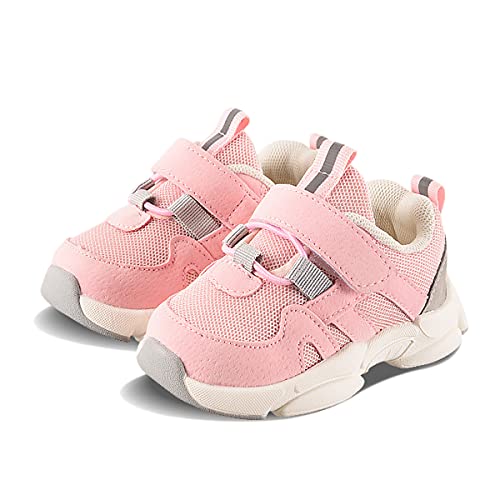 DEBAIJIA Kinder Schuhe 1-4T Mädchen Jungen Sportschuhe Baby First-Walking Casual rutschfeste Weiche Leichte 20 EU Pink von DEBAIJIA