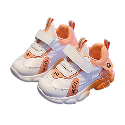 DEBAIJIA Kinder Schuhe 1-5T Mädchen Jungen Sportschuhe Baby First-Walking Mesh rutschfeste Weiche Leichte 24 EU Orange von DEBAIJIA