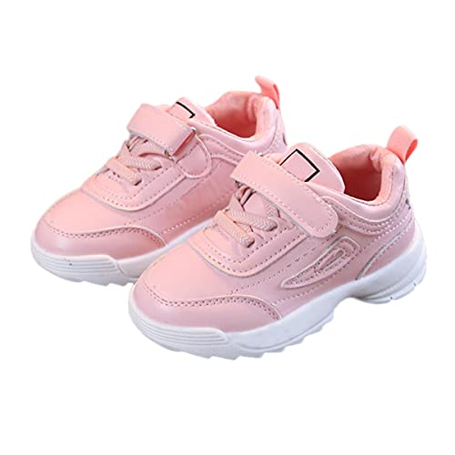 DEBAIJIA Kinder Schuhe 1-5T Mädchen Jungen Sportschuhe Casual Baby First-Walking rutschfeste Weiche Leichte 21 EU Pink von DEBAIJIA