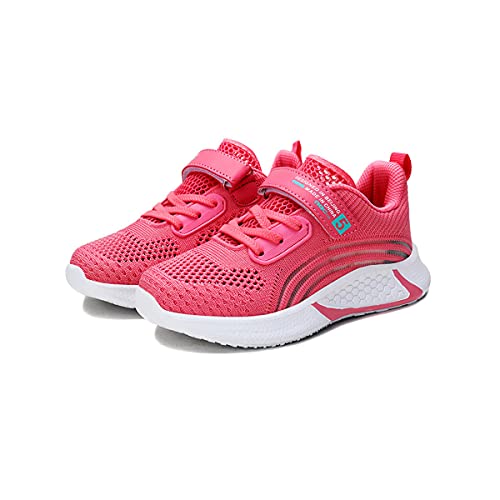 DEBAIJIA Kinder Sneaker Turnschuhe Mädchen Sportschuhe Jungen Outdoor Laufschuhe Schuhe Leicht Atmungsaktiv Hallenschuhe Unisex EU 38 Rot von DEBAIJIA