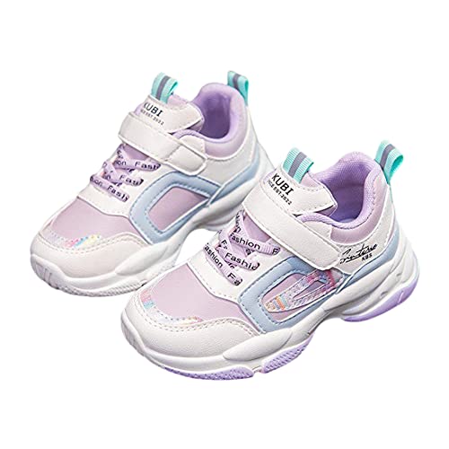 DEBAIJIA Kinder Turnschuhe 3-10T Mädchen Sportschuhe rutschfeste Leichte Jungen Outdoor Trendschuhe Weiche 34 EU Lila von DEBAIJIA