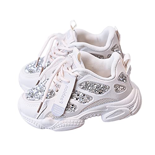 DEBAIJIA Kinder Turnschuhe 3-10T Mädchen Sportschuhe rutschfeste Leichte Mesh Jungen Outdoor Trendschuhe 26 EU Beige von DEBAIJIA