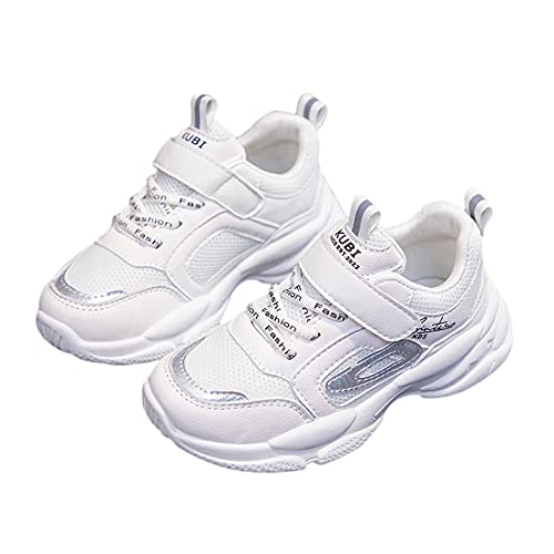 DEBAIJIA Kinder Turnschuhe 3-10T Mädchen Sportschuhe rutschfeste Leichte Mesh Jungen Outdoor Trendschuhe 28 EU Weiß von DEBAIJIA