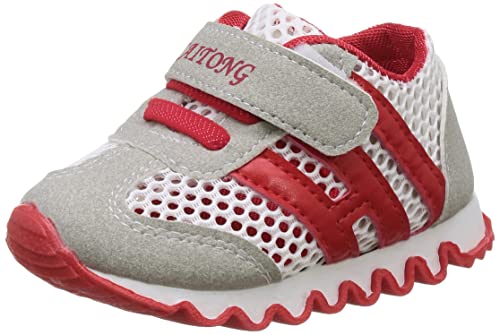 DEBAIJIA Baby-Jungen Shoes, B Mesh Rot, 17 von DEBAIJIA