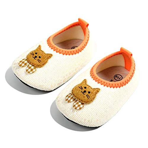 DEBAIJIA Unisex Baby Shoes Plattform, Katze Beige, 17.5 EU von DEBAIJIA