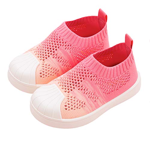 DEBAIJIA Jungen Unisex Kinder Shoes Plattform, A Mesh Rose Rot, 30/31 EU von DEBAIJIA