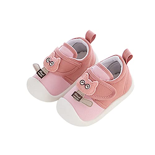 DEBAIJIA Lauflernschuhe Baby 1-3T Kleinkindschuhe Kinder Leichtes Mädchen Turnschuhe Jungen Kinderschuhe rutschfeste Atmungsaktives 19 EU Rosa von DEBAIJIA