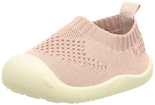 DEBAIJIA Lauflernschuhe Babyschuhe Kinder Schuhe Jungen Mädchen Weiche Sohle Segeltuch Turnschuhe, Bm02 Rosa, 19 EU von DEBAIJIA