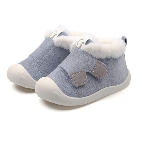 DEBAIJIA Unisex Baby Shoes Plattform, Bm03 F W Blue, 23 EU von DEBAIJIA