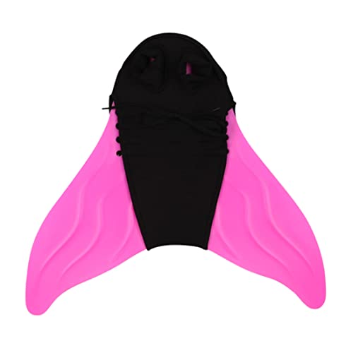 DEBAIJIA Mädchen Flipper Tauchen Meerjungfrauenflosse Jungen Schwimmflossen Meerjungfrau Flossen Training Monofin Kinder Schwimmen（A-(49*46CM)-B157-Rosa von DEBAIJIA