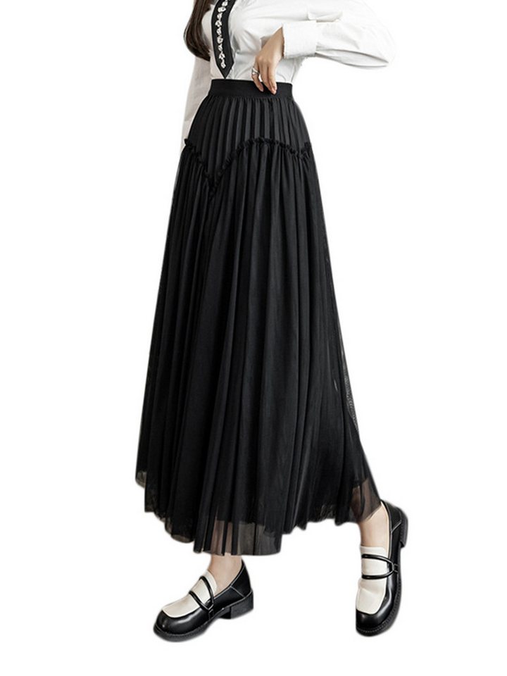 DEBAIJIA Meshrock Damen Elegantes langes Rock von DEBAIJIA