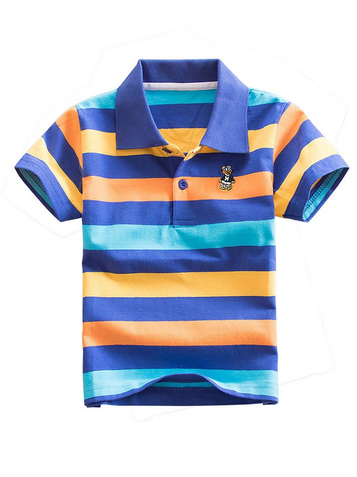 DEBAIJIA Poloshirt Jungen Poloshirt Kinder 1-12T Baumwolle Atmungsaktiv Sommer von DEBAIJIA