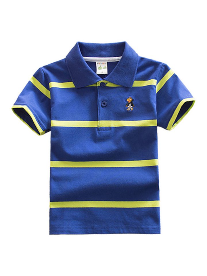 DEBAIJIA Poloshirt Jungen Poloshirt Kinder Oberteile T Shirts 1-12T Baumwolle Sommer von DEBAIJIA