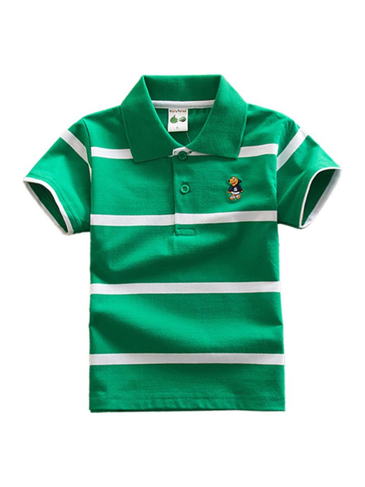 DEBAIJIA Poloshirt Jungen Poloshirt Kinder Oberteile T Shirts 1-12T Baumwolle Sommer von DEBAIJIA