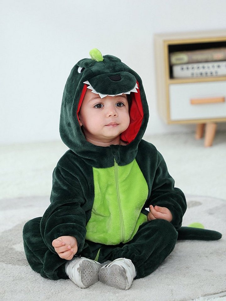 DEBAIJIA Pyjama DEBAIJIA 0-36M Baby Spielanzug Pyjama Winter Tier Strampler Overall von DEBAIJIA