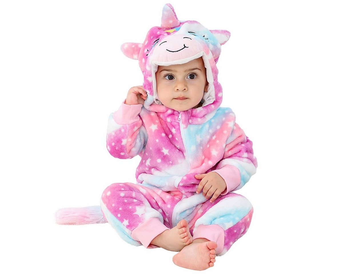 DEBAIJIA Pyjama DEBAIJIA Baby 0-24M Tier Winter Strampler Mädchen Junge Süß Pyjama von DEBAIJIA