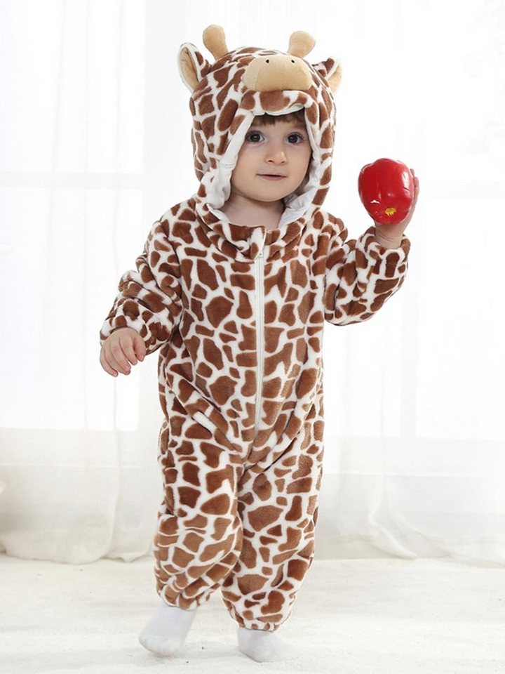 DEBAIJIA Pyjama DEBAIJIA Baby Spielanzug 0-36M Pyjama Winter Tier Strampler Overall von DEBAIJIA