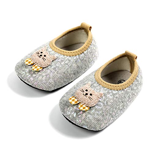 DEBAIJIA Unisex Baby Shoes Plattform, Katze Grau, 22 EU von DEBAIJIA