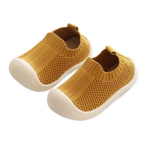 DEBAIJIA Unisex Baby Shoes Plattform Schuhe, A Mesh Gelb, 20/22 EU (Herstellergröße: 20) von DEBAIJIA