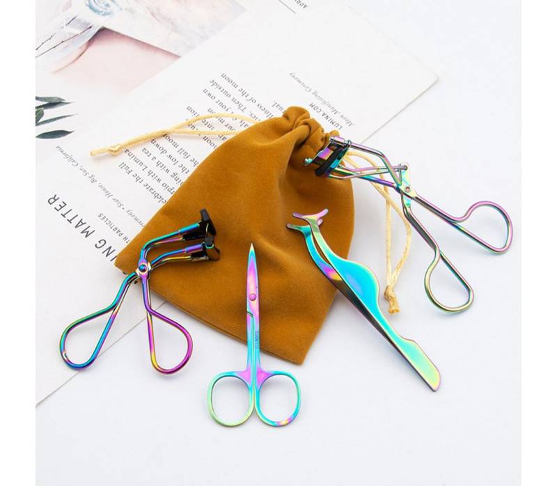 DEBAIJIA Wimpernzange 4 Pcs Wimpern Werkzeuge Kit Lash Applicator Tool Set von DEBAIJIA