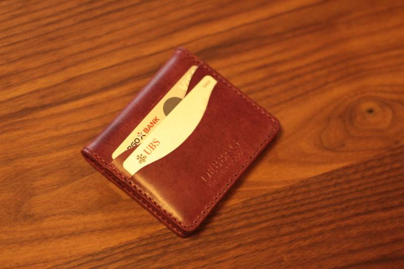 Leder Geldbörse Kartenetui Portemonnaie Handmade Handgemacht von DEBBAGLEATHERGOODS