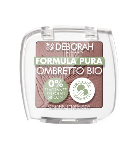 Deborah Augenlidschatten Mono Bio Formel Pure Color Nr. 04 Mat Antique Pink, mit Inhaltsstoffen 100% natürlichen Ursprungs, Vegan und Tierfreundlich von DEBORAH