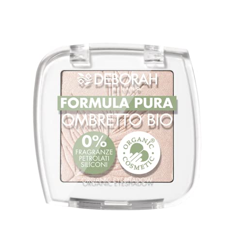 Deborah Augenlidschatten Mono BIO Formula Pure Color Nr. 02 Soft Gold, mit Inhaltsstoffen 100% natürlichen Ursprungs, vegan und tierfreundlich von DEBORAH
