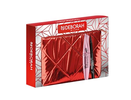 Deborah Milano Idee Geschenkbeutel, inkl. MyPower Volume Mascara und Eyeliner Pen 24 Stunden Extra Schwarz, Nr. 06 von DEBORAH