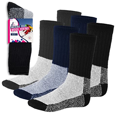 Debra Weitzner Thermal Socks Merino Wool For Men and Women - Extra-Warm Winter Cold Weather Boot Socks by (3 Pairs) von DEBRA WEITZNER