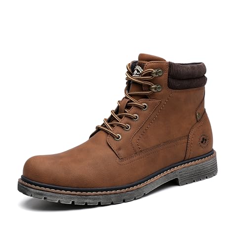 DECARSDZ Modische Chukka-Stiefel für Herren, Schnürstiefel, lässig, mit Reißverschluss, Braun, kein Fell, 43 EU DECARSDZ Modische Chukka-Stiefel für Herren, Schnürstiefel, lässig, mit Reißverschluss, Braun, kein Fell, 43 EU von DECARSDZ