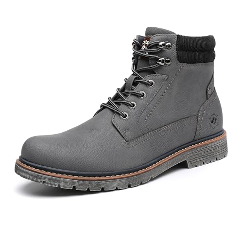 DECARSDZ Modische Chukka-Stiefel für Herren, Schnürstiefel, lässig, mit Reißverschluss, Grau-kein Fell, 47 EU DECARSDZ Modische Chukka-Stiefel für Herren, Schnürstiefel, lässig, mit Reißverschluss, Grau-kein Fell, 47 EU von DECARSDZ