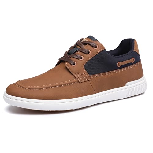 DECARSDZ Modische Freizeit-Sneaker für Herren, Braun, 42.5 EU von DECARSDZ