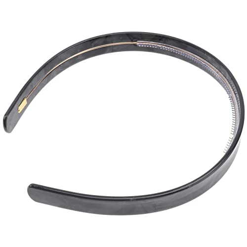 DECHOUS 1 Stück Dekoratives Haarband für Damen Rutschfestes Stirnband aus Acetat für Zuhause Partys und Alltag Elegantem Schwarz mit Zähnen für Perfekten von DECHOUS