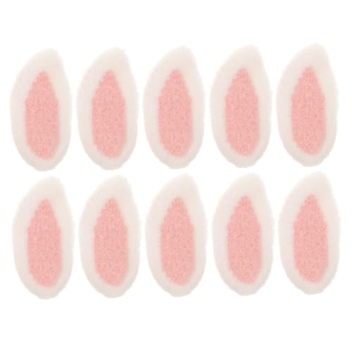 DECHOUS 10stücke Hasenohr Zubehör Haarspange Haarband Diy Plüsch Kaninchen Ohr Dekorationen Für Junge Mädchen Mädchen Haarschmuck Machen von DECHOUS