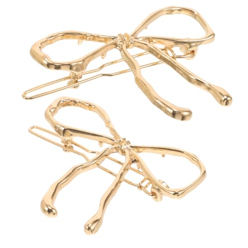 DECHOUS 2 Stück Vintage Haarschmuck Schleifen Haarklammern Kleine Haarklammern für Damen Leicht und Komfortabel Stilvoller Haarschmuck für Alltag und Valentinstag von DECHOUS