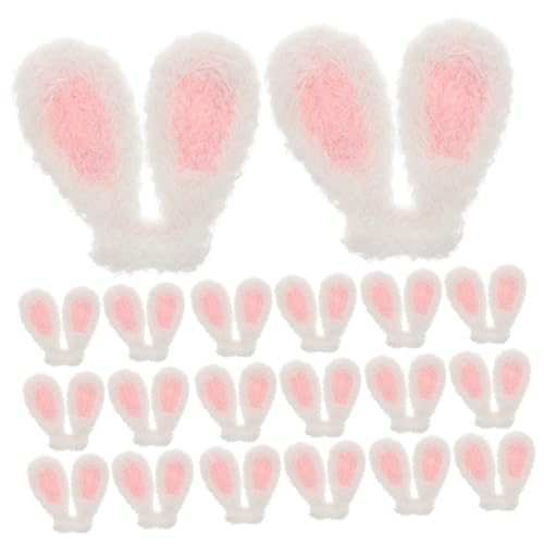 DECHOUS 20stücke Plüsch Hasenohren Diy Haarschmuck Für Frauen Kreative Haarspangen Und Zubehör Für Kostüme Ostern Partys Und von DECHOUS