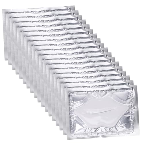 DECHOUS 25 Stück Teiliges Lip Gel Pads Feuchtigkeitsspendende Exfolierende Lippenmaske für Trockene Lippen Tragbar und Pflegend mit Natürlichen Inhaltsstoffen zur Lippenpflege für Damen von DECHOUS
