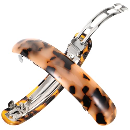 DECHOUS 2stücke Leopard Haarklammern Für Damen Spring Haarspangen Mit Leopardenmuster Dunkel Und -rosette Haaraccessoires Für von DECHOUS