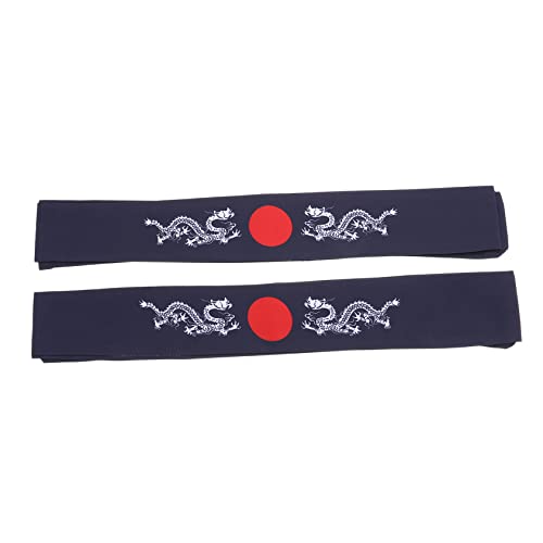 DECHOUS 2er Set Japanisches Stirnband - Hachimaki Für Und Erwachsene - Ideal Für Karate Sport Und Kostüme Stylisches Bandana in Klassischem Design von DECHOUS