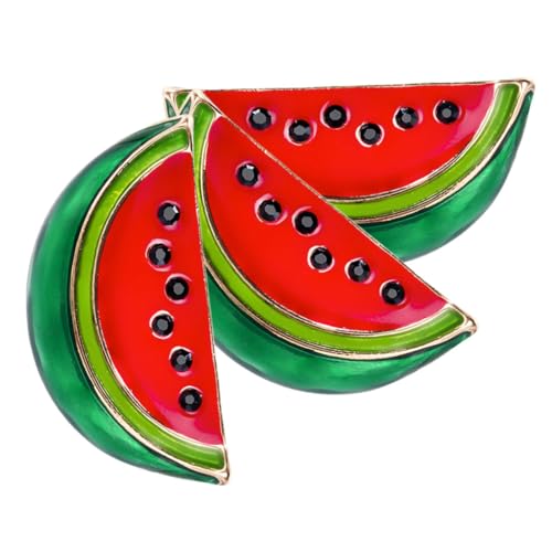 DECHOUS 3 Stück Wassermelonen-Broschen Set – Niedliche Emaille-Anstecknadeln in Fruchtform Perfekt Als Modischer Wassermelonen Pin Oder Gehäkelte Brosche Für Jeden Anlass von DECHOUS
