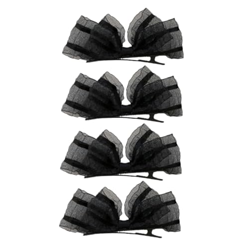 DECHOUS 4 Stück Teiliges Spitzen Schleifen Haarnadeln Kreative Spitzen Haarspangen Haarschmuck Accessoires für Damen und Mädchen Vielseitig für Haartypen Geeignet von DECHOUS
