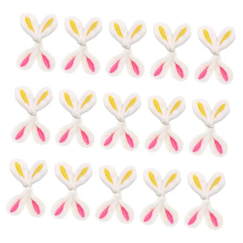 DECHOUS 40 Stück Plüsch Hasenohren Charme Hasenohren Haarklammern Haarspange Mit Hasenohren Und Schleife Klein Set Zur Herstellung Von Haarspangen Für Mädchen Bausatz Kaninchen von DECHOUS