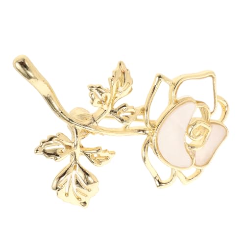 DECHOUS Elegante Blumen-anstecknadel Aus Zinklegierung Für Damen Robuste Brosche Für Formelle Anlässe Hochzeiten Und Partys Vielseitiges Kostüm-schmuckstück Als Geschenk von DECHOUS