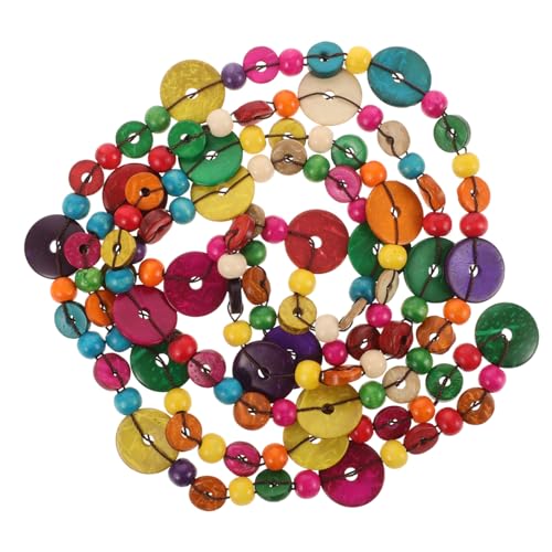 DECHOUS Bunte Mehrschichtige Bohemian Halskette Aus Kokosnussschale Für Damen Handgefertigter Anhänger Eleganter Modeschmuck Für Freizeit Partys Und Geschenke An Familie Und Freunde von DECHOUS