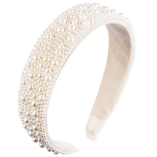 DECHOUS Eleganter Perlen haarreif Damen Haarschmuck Modisches Stirnband für Alltag Party und Date Langlebig und Stilvoll Einzigartiges Design von DECHOUS