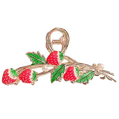 DECHOUS Erdbeer-haarspange Für Frauen Und Mädchen Rutschfeste Metall-haarklammer Dekorativer Haarschmuck Für Party Und Alltag von DECHOUS