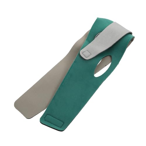 DECHOUS Gesichtsstraffendes Face Lifting Band mit Verstellbarer Doppelkinn Bandage Wiederverwendbar Atmungsaktiv Flexibles Design für Hautlifting und Gesichtsformung bei Frauen Dunkelgrün von DECHOUS