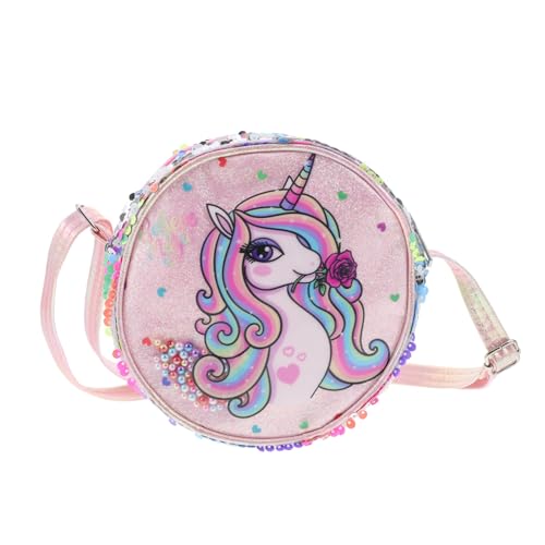 DECHOUS Glitzernde Einhorn Crossbody Tasche für Mädchen Pailletten Schultertasche mit Strapazierfähigem Weichem Material Modisch und Praktisch als Dekorative Umhängetasche und von DECHOUS
